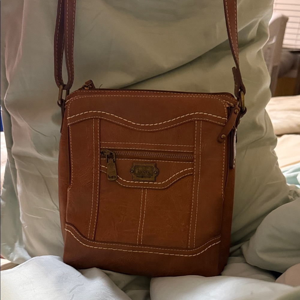 Brown Leather Crossbody Bag